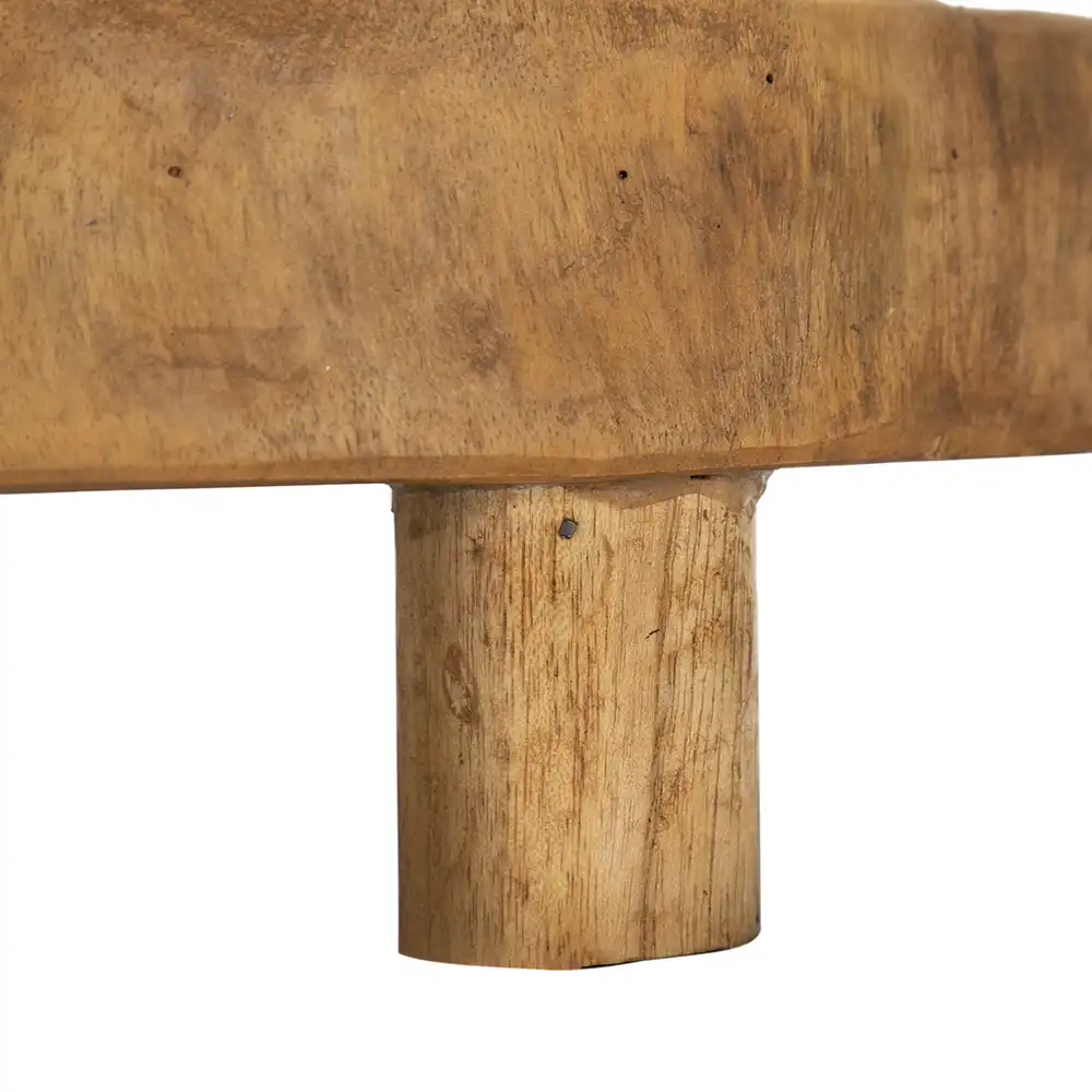 Atlas Kalan Heavy Teak Pedestal Tray Set