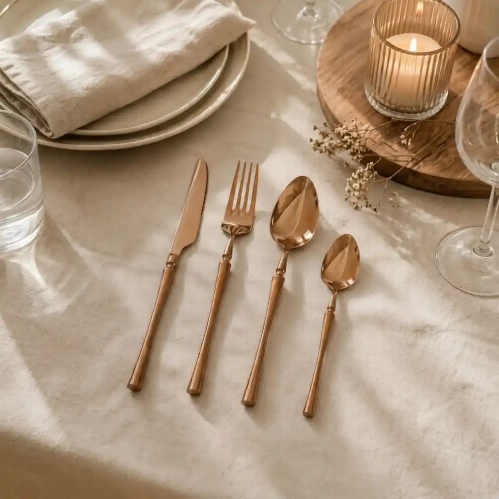 Dusk Copper-Tone Dinner Fork