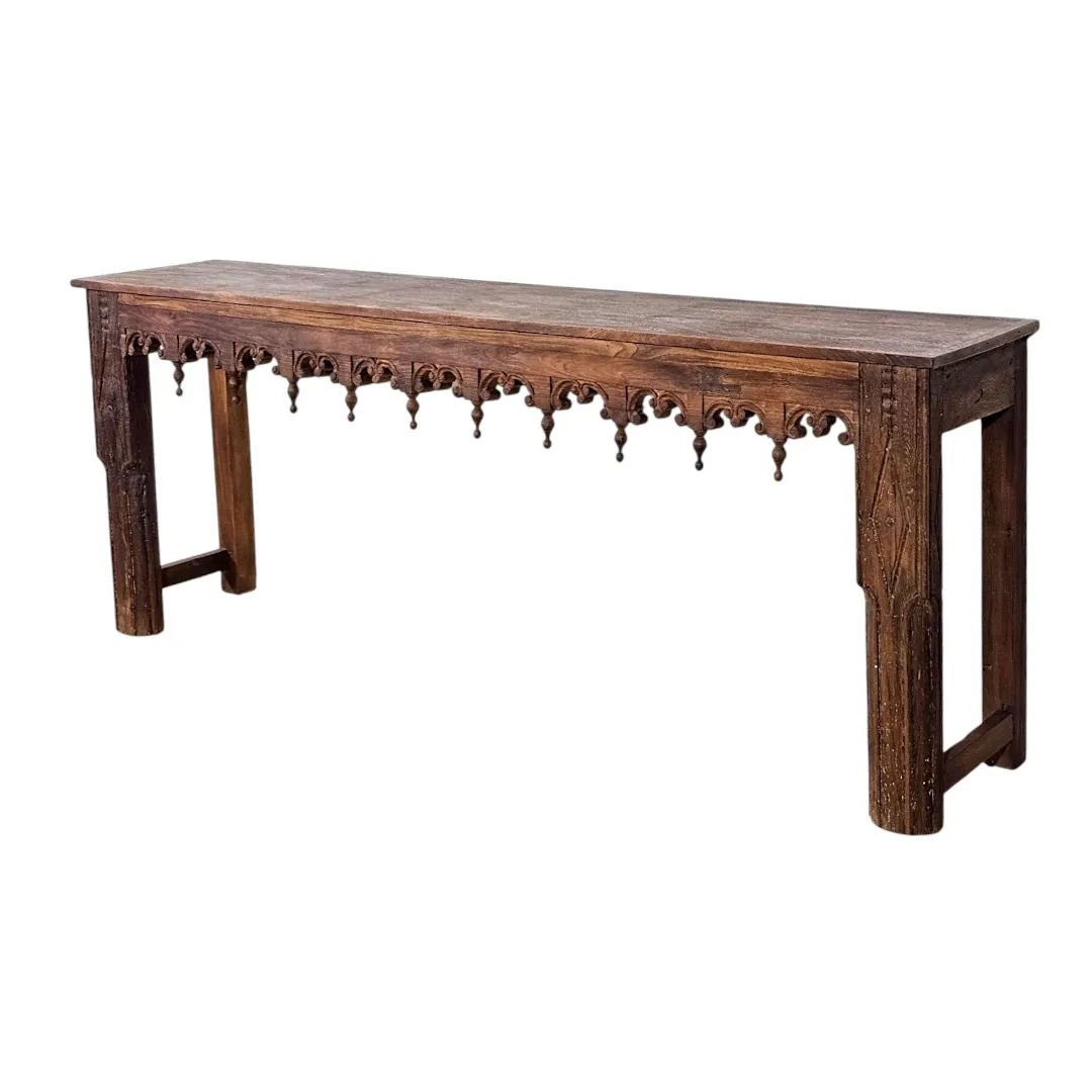 Al-Majlis Hand-Carved Archway Console