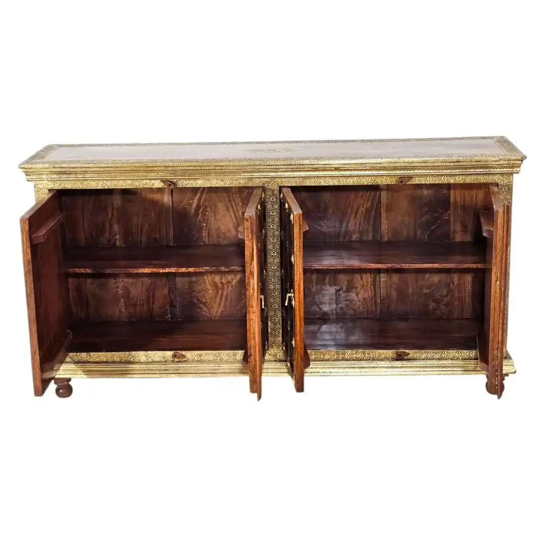 Maharaja Heritage Rosewood & Brass Sideboard | Aparador Maharaja Patrimonial