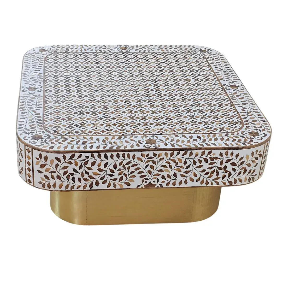 Naila Inlay Pattern Coffee Table