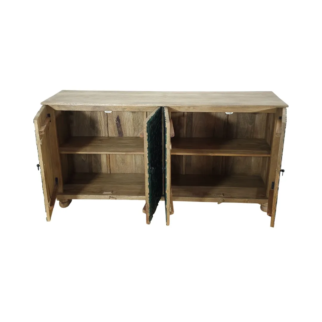 Gardenia Floral 4-Door Sideboard | بوفيه غاردينيا بنقشة الزهور