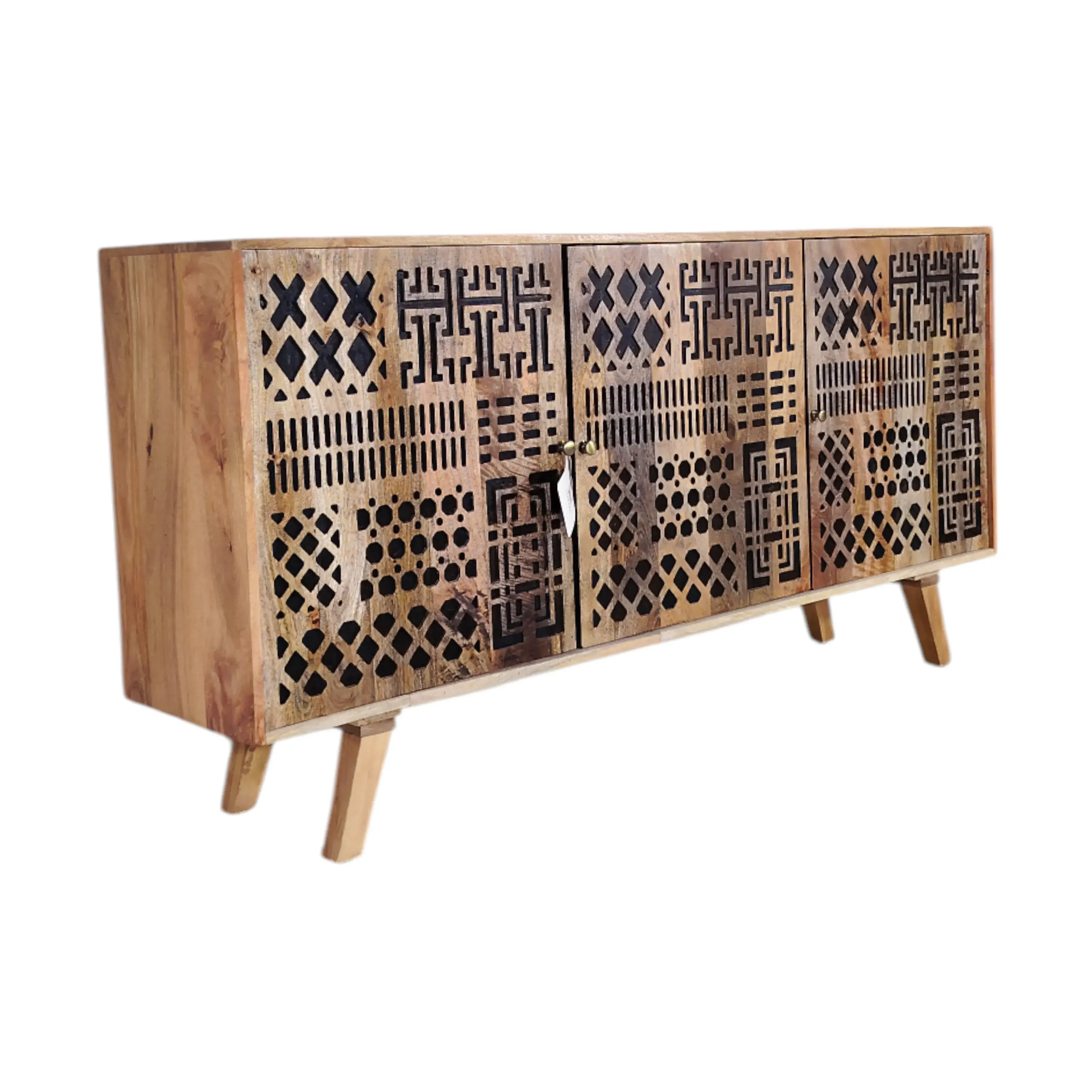 Patterned Wood Sideboard