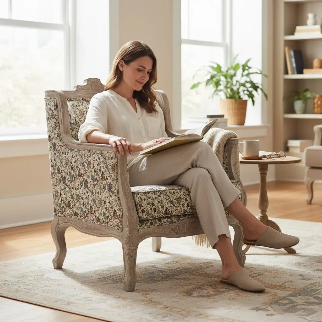 Rococo Crested Fauteuil Sofa