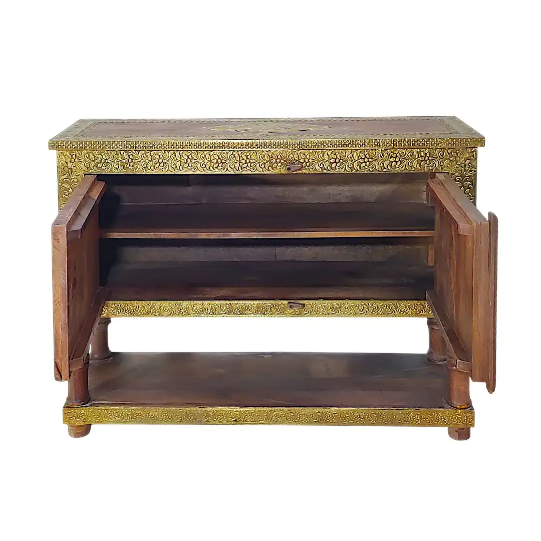 THE "GAJA-PRADA" LINEAR CARVED CONSOLE