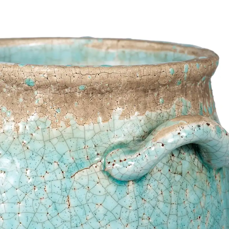Candia Pale Turquoise Terracotta Vase