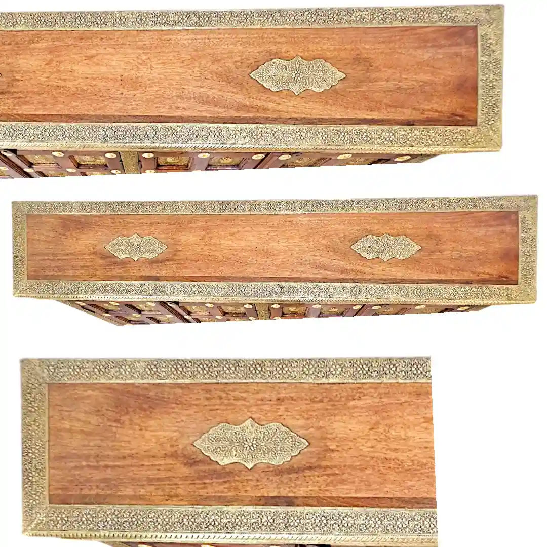 Maharaja Heritage Rosewood & Brass Sideboard | Aparador Maharaja Patrimonial