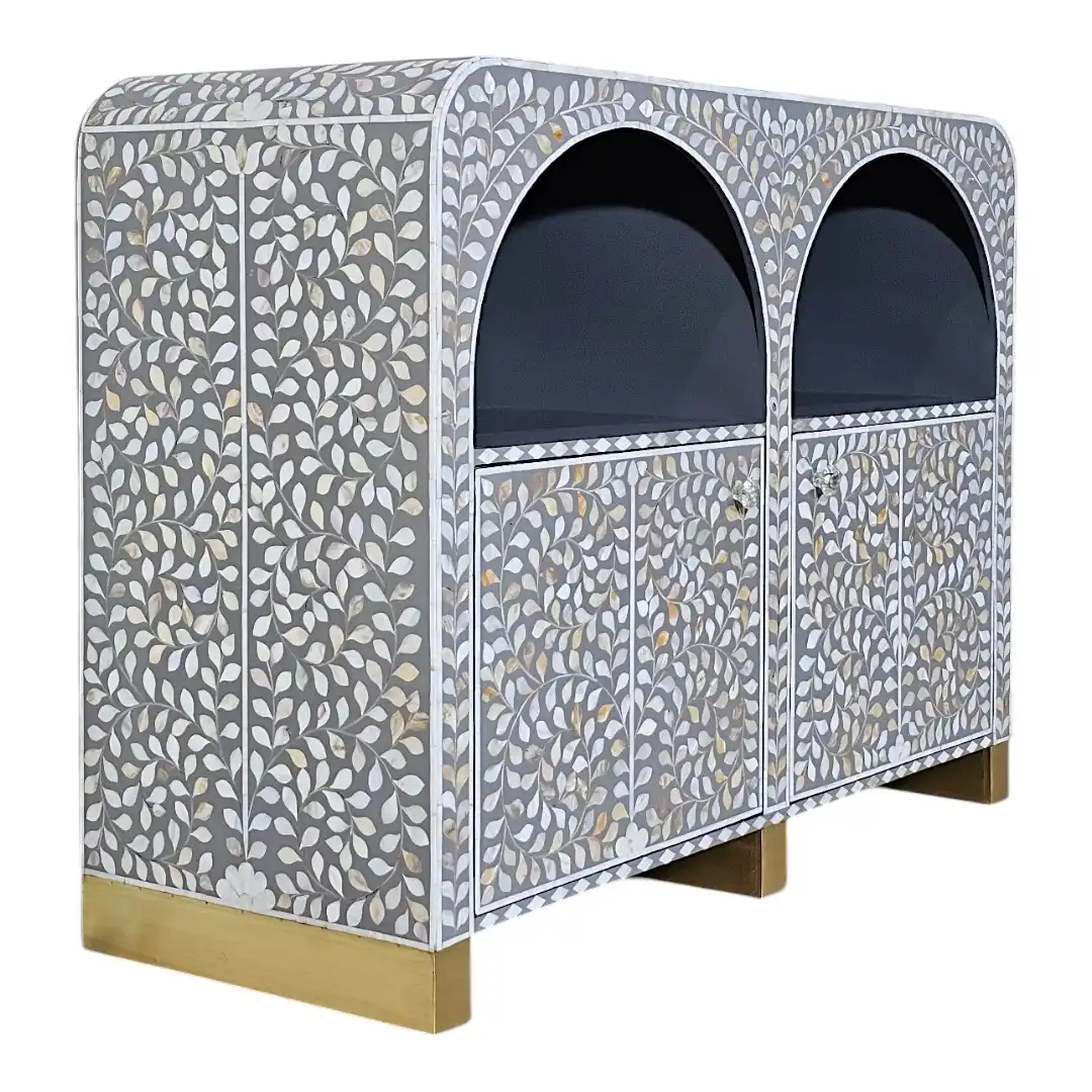 THE "SADAFA" ARCUATED PEARL INLAY SIDEBOARD