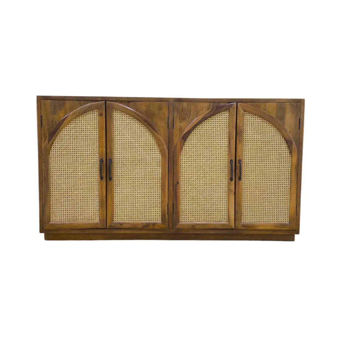 Natural Weave Storage Cabinet