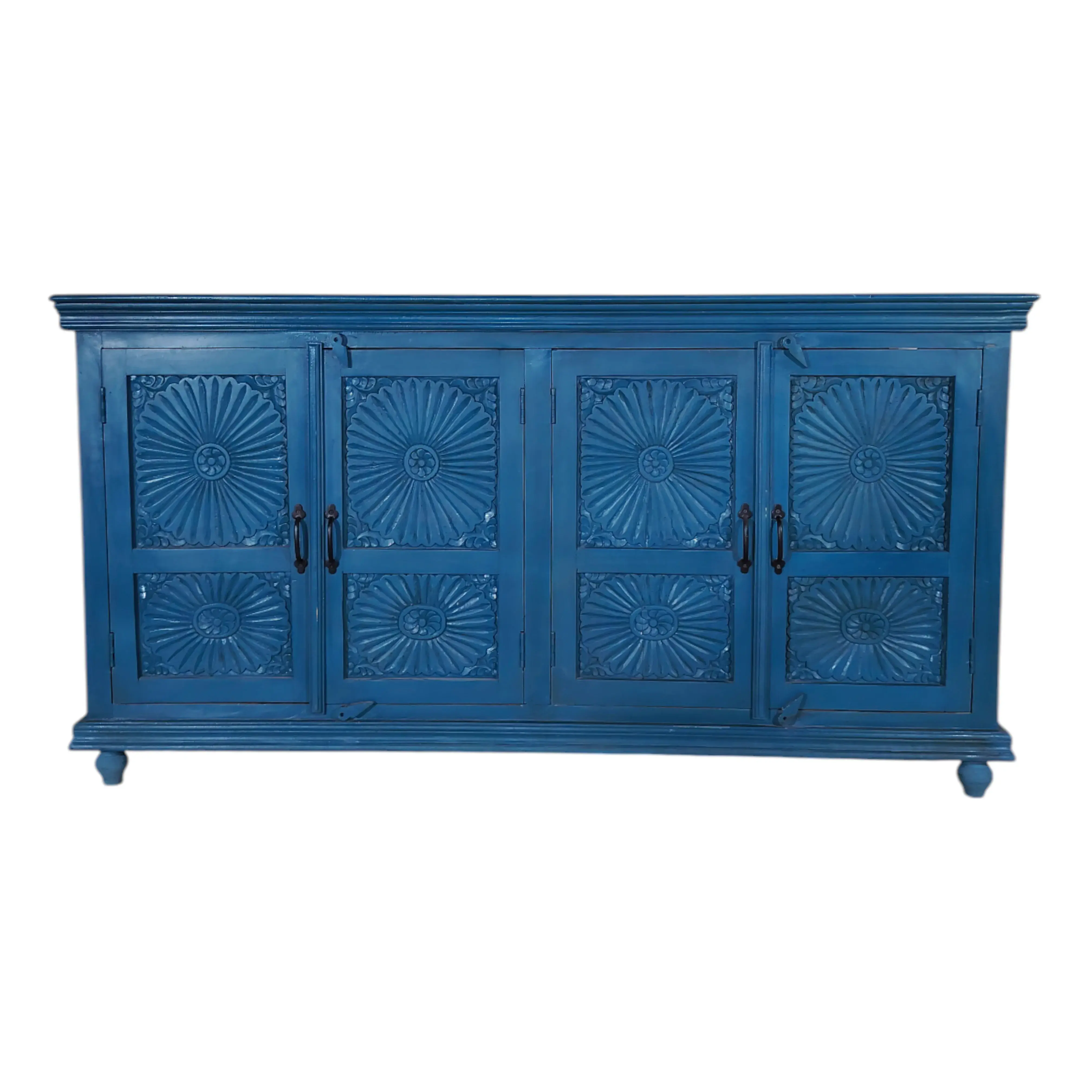 Azure Carved Sideboard