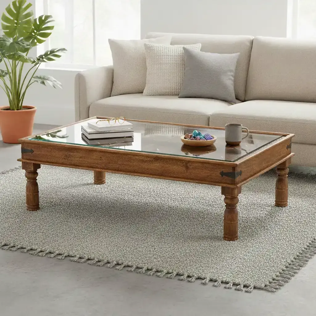 Bab Aziza Jali Carved Coffee Table