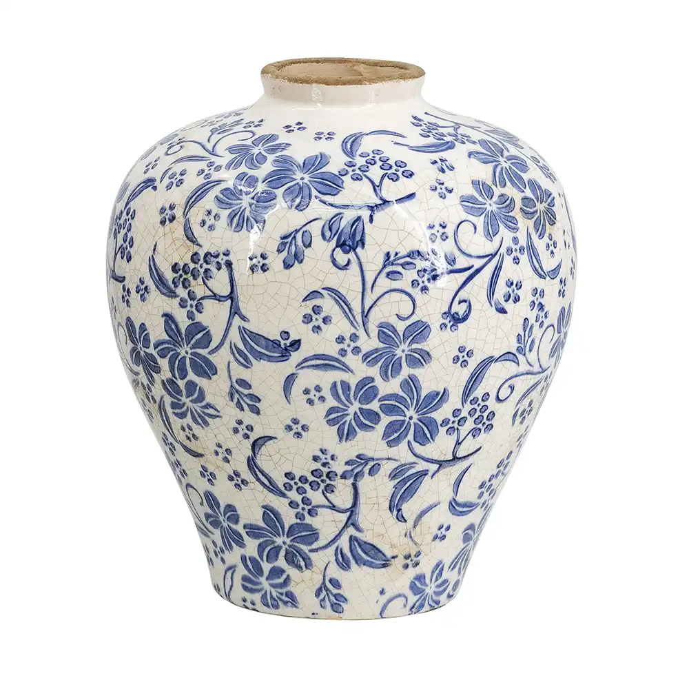 Sora Modern Botanical Ceramic Vessel