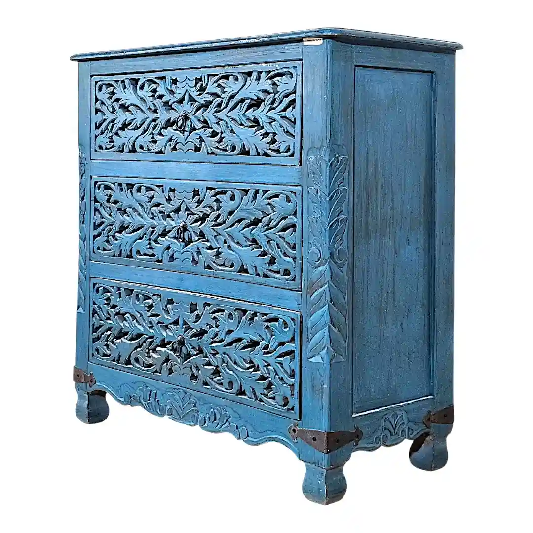 The Marrakesh Hand-Carved 3-Drawer Dresser