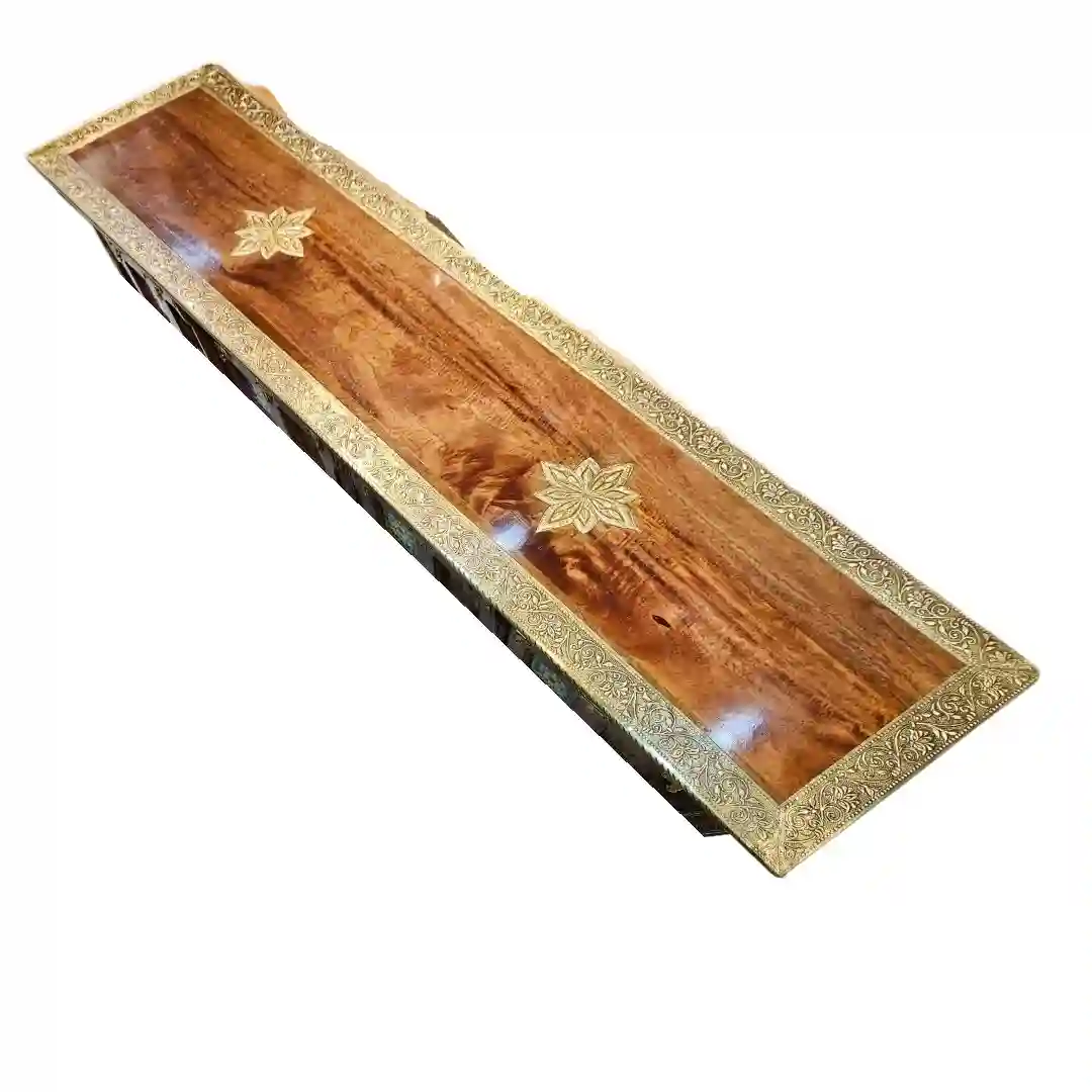 Rhys Hand-Carved Rosewood & Inlaid Tile Sideboard