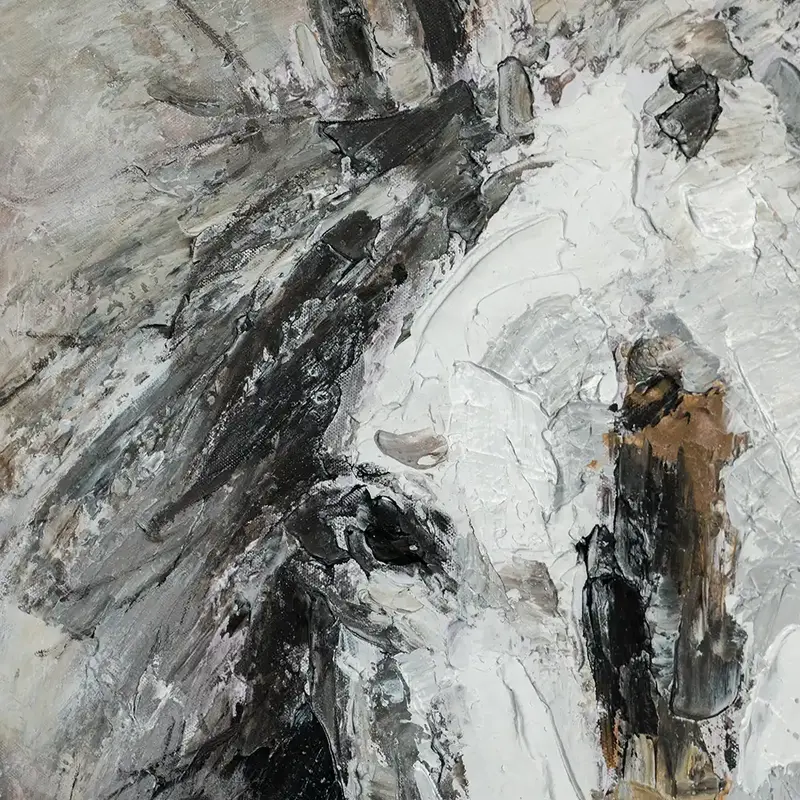 The Noble Stallion (Al-Jawad al-Asil) Hand-Painted Impasto Masterpiece
