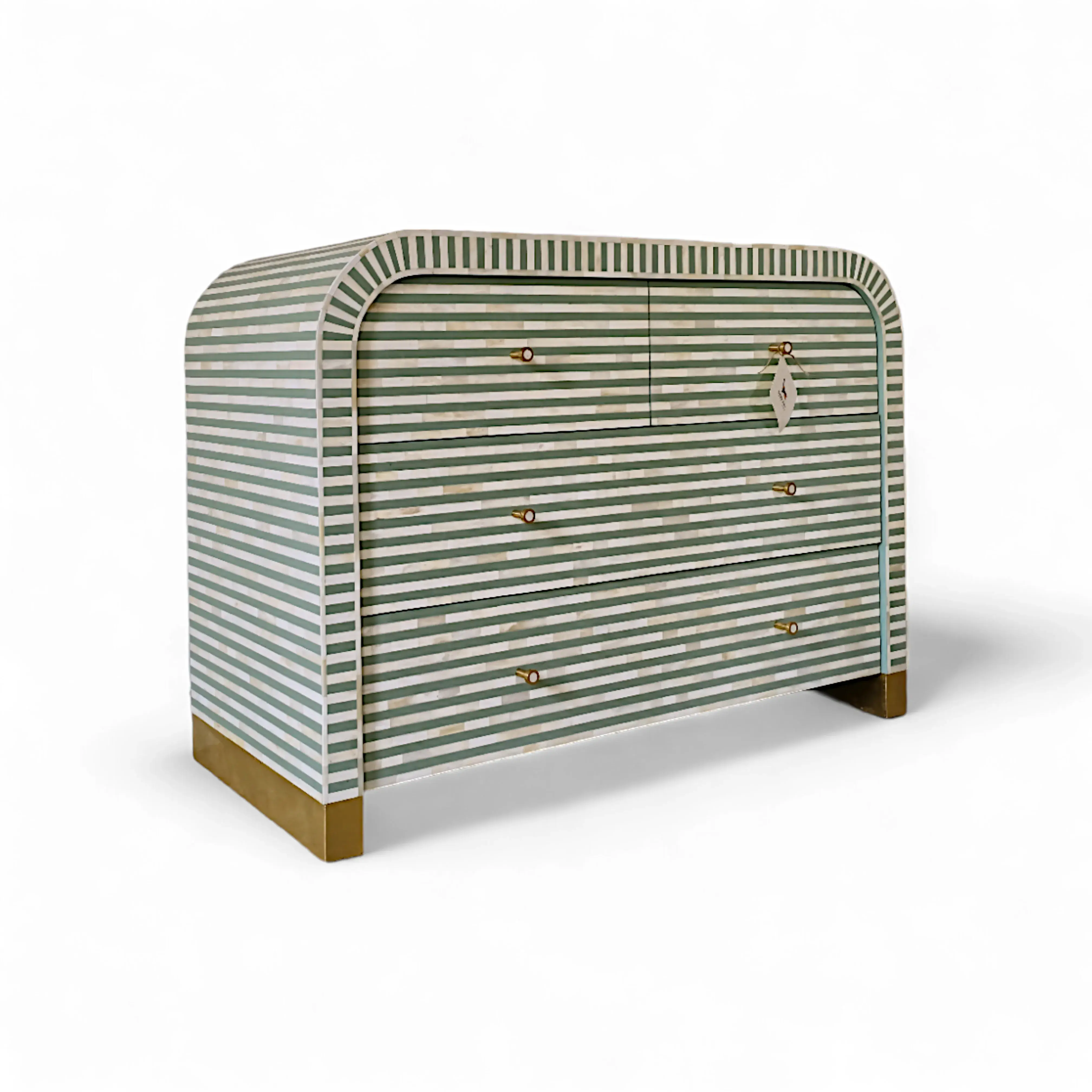 Mint Stripe Accent Chest