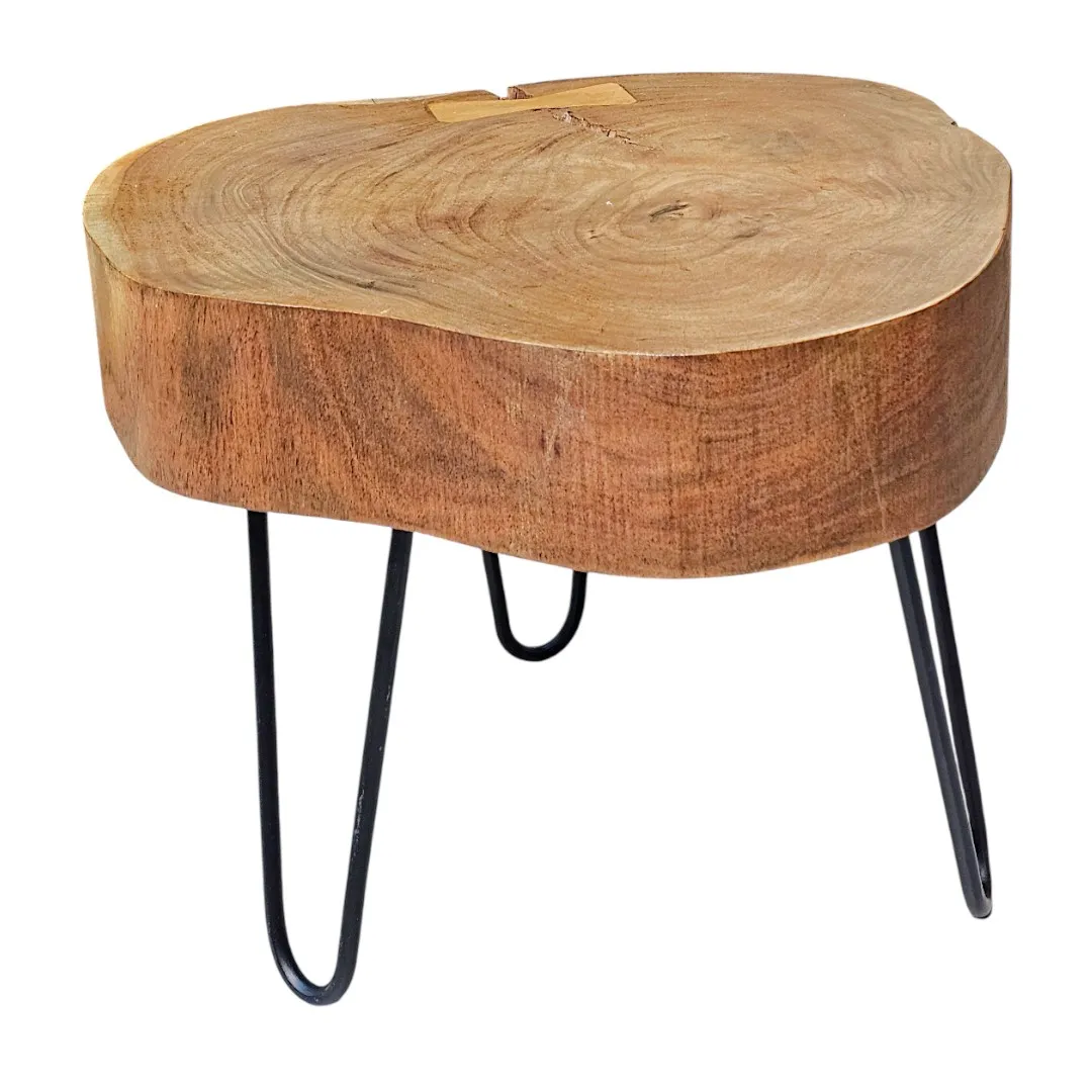 Acacia Live-Edge Butterfly Side Table