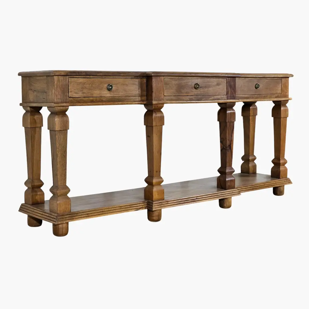 Veranda Three-Drawer Console | Classic Family Table
