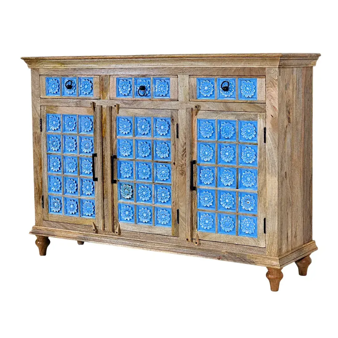 The Azulejo Chronicle Sideboard/Buffet – 3-Door