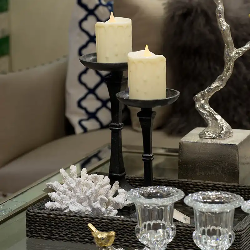 Venetian Iron Candelabra Stand