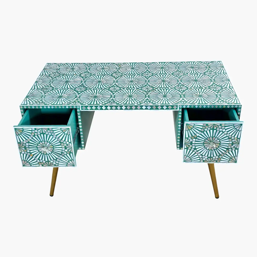 The Oasis Vanity Desk | Fae Mosaic Table