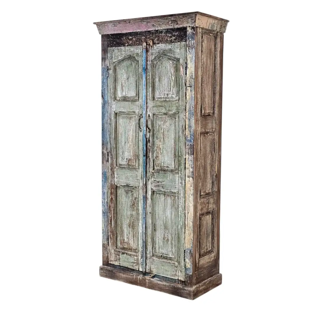 Al-Firoza Carved Reclaimed Wood Almari