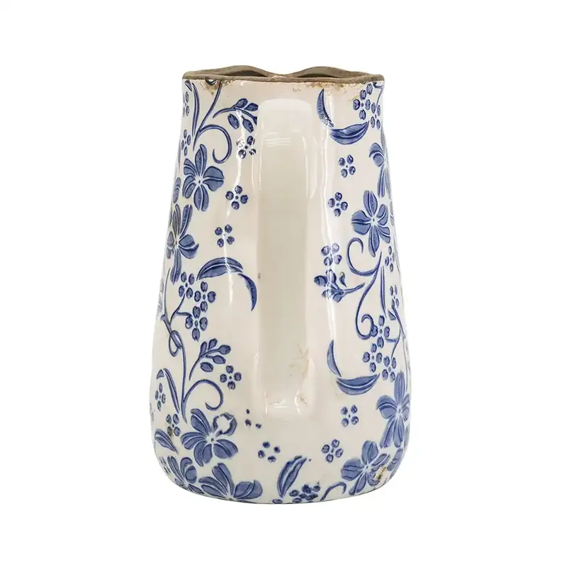 Sora Modern Botanical Ceramic Pitcher