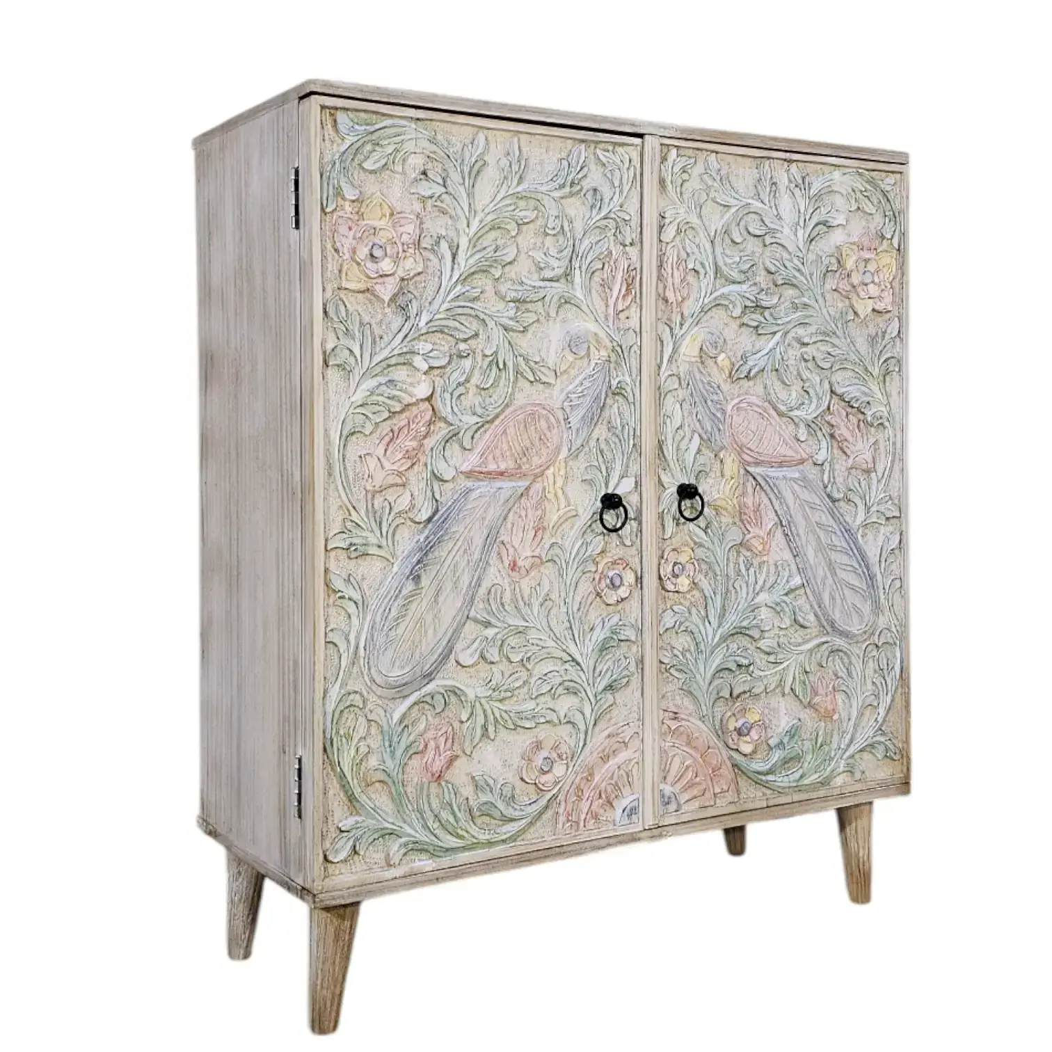 The Peacock Carved Cabinet