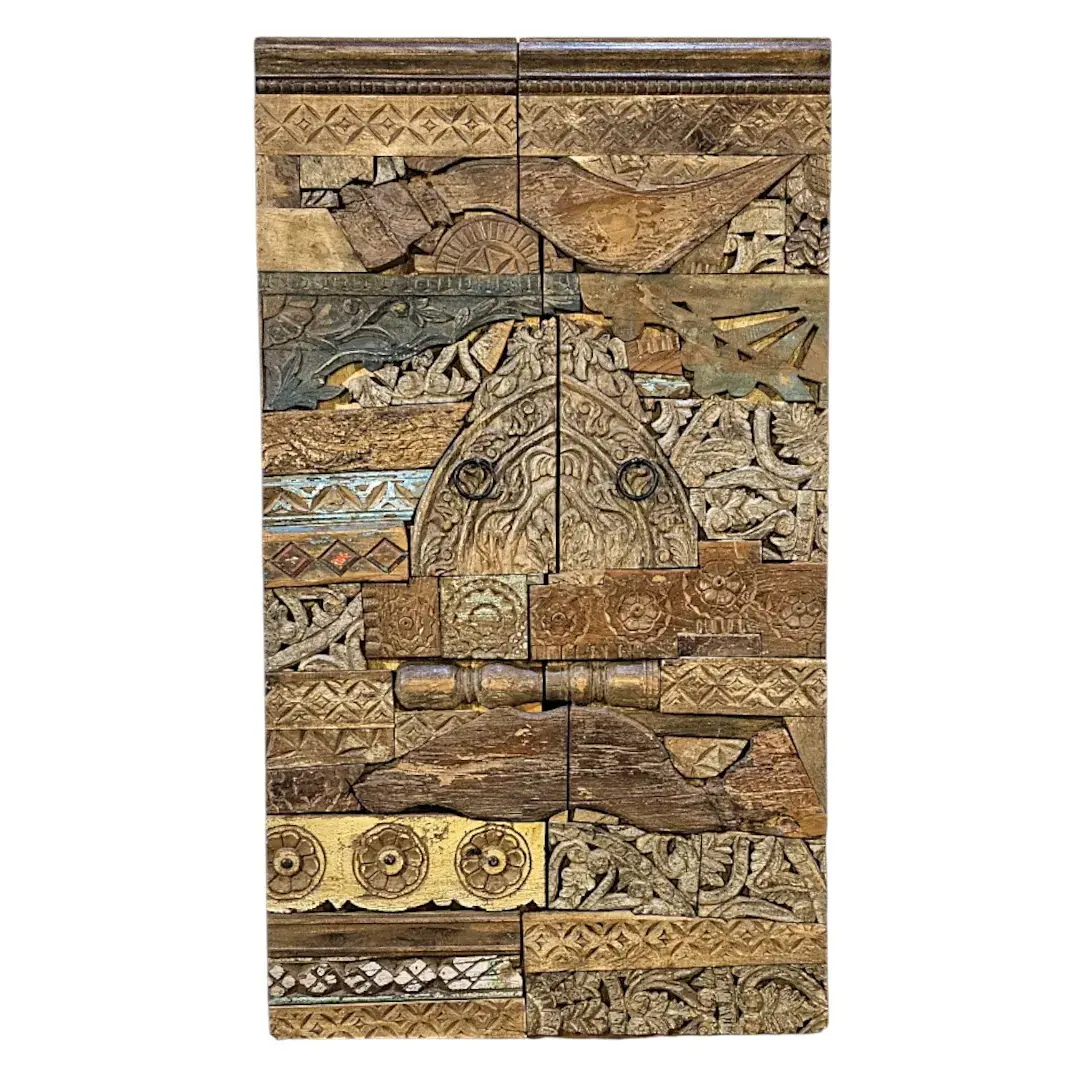 Hand Carved Global Heritage Cabinet