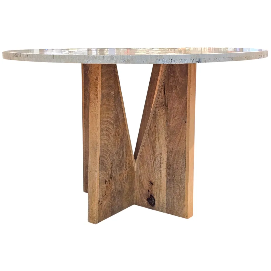 Travertine Foyer Table