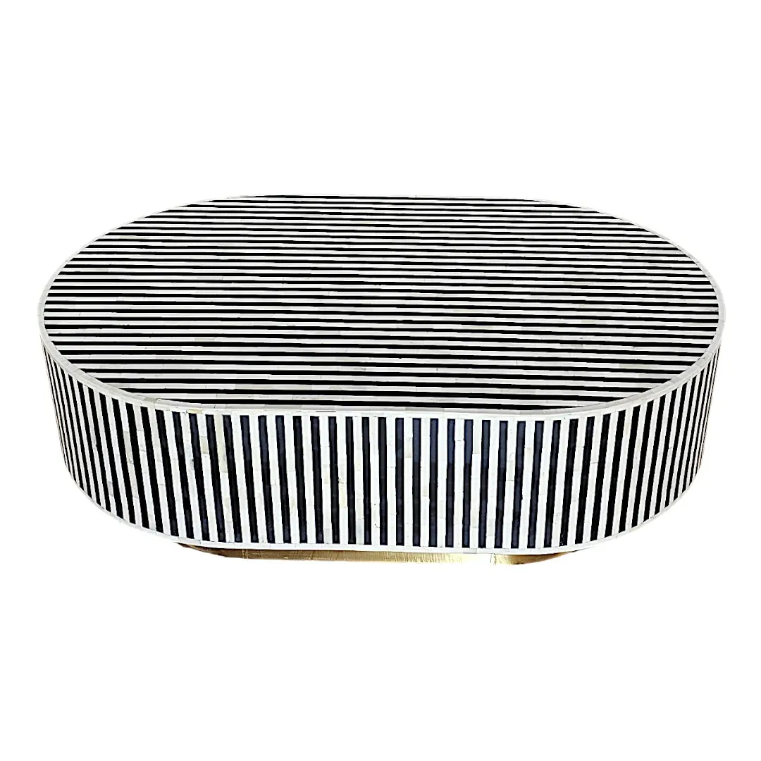 The Piano Striped Cocktail Coffee Table