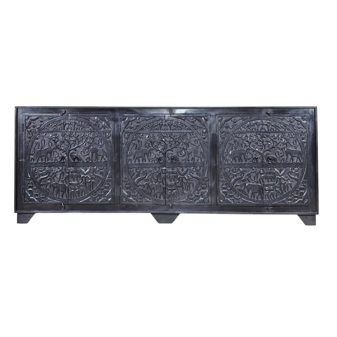 Mahout’s Journey: Noir Relief Heritage Sideboard