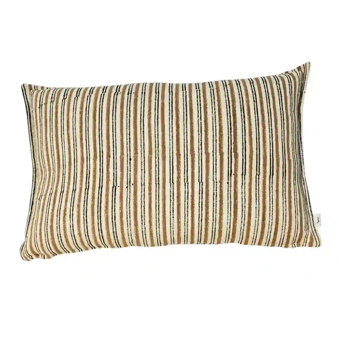 THE AL-KHAT LINEAR ARTISAN CUSHION COVER