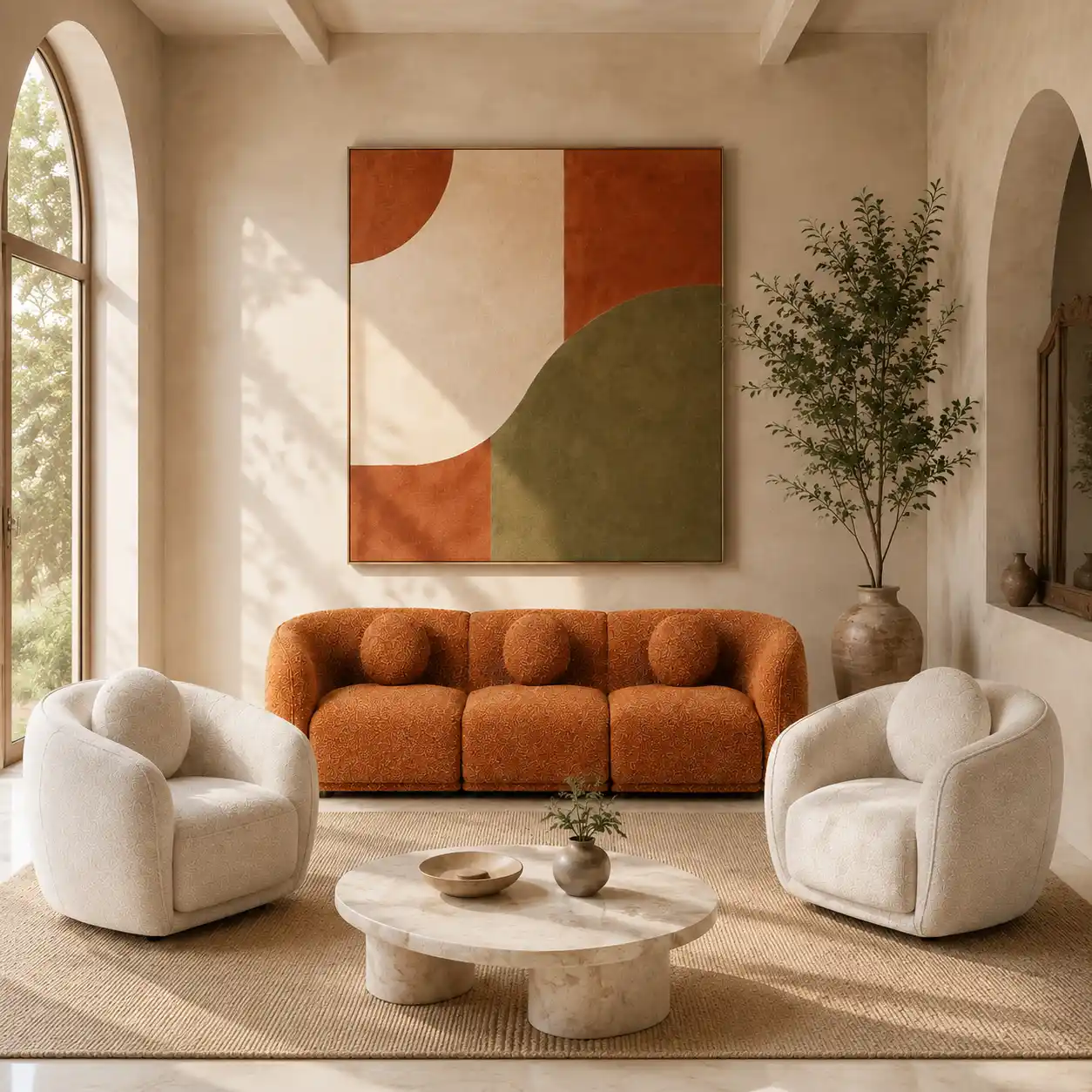 The Elysian Sculptural Accent Chair