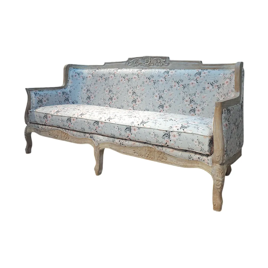 L’Amour Floral Hand Carved Sofa