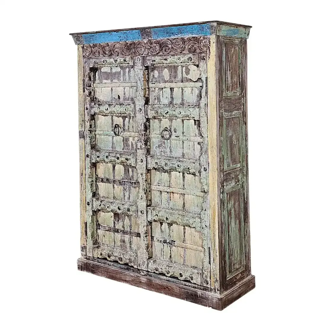 Oasis Rustic Multi-Tone Storage Cabinet