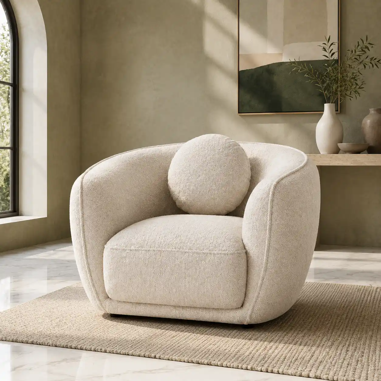 The Elysian Sculptural Accent Chair
