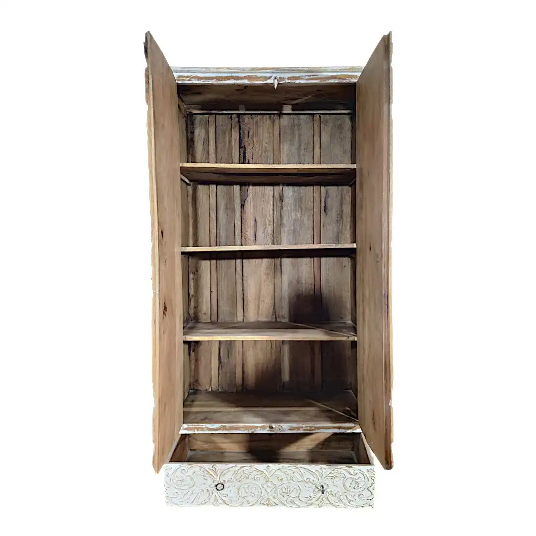 The Sacred Mandala Hand-Carved Armoire