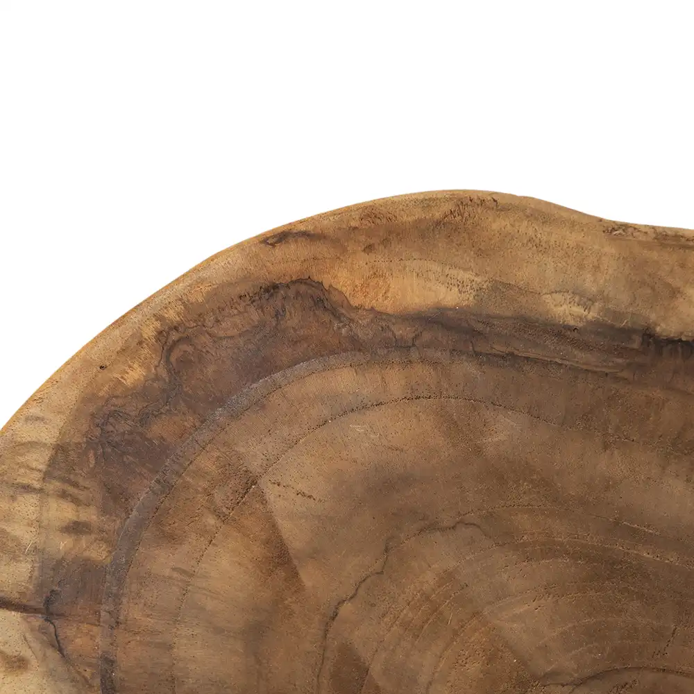 Atlas Kalan Heavy Teak Pedestal Tray Set