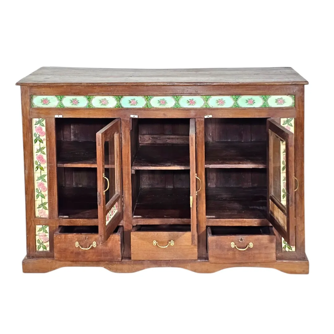 Levant Provincial Solid Wood & Tile Sideboard