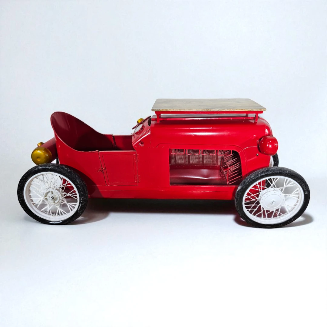 Retro 'Carrera' Red Storage Car Console