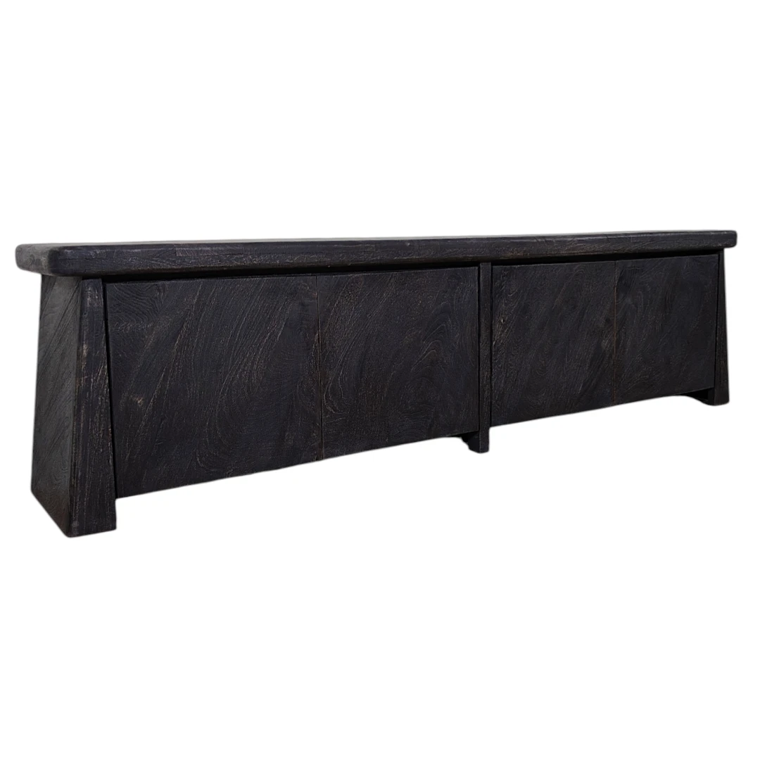 Obsidian Grain Media Credenza / Sideboard