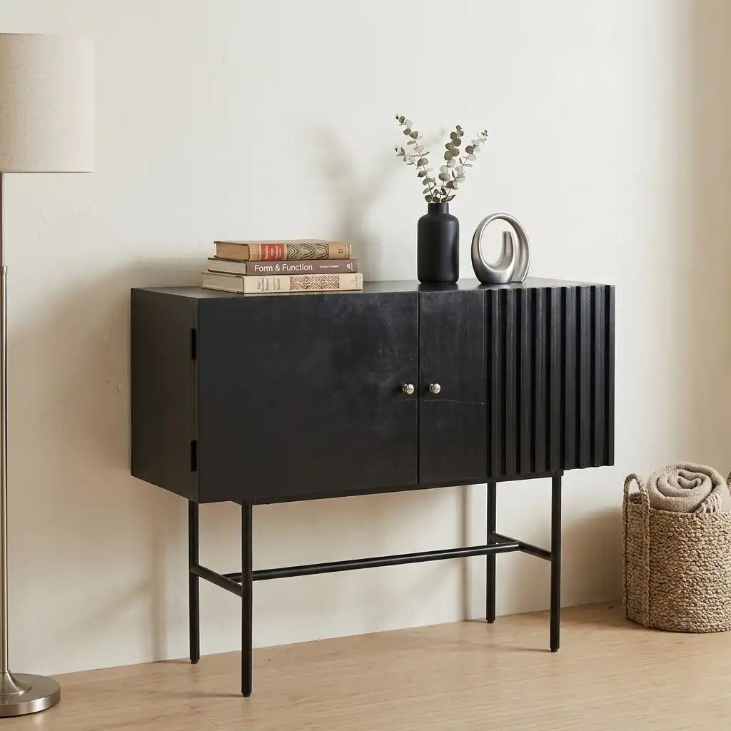 The Kariga Japandi Slatted Console
