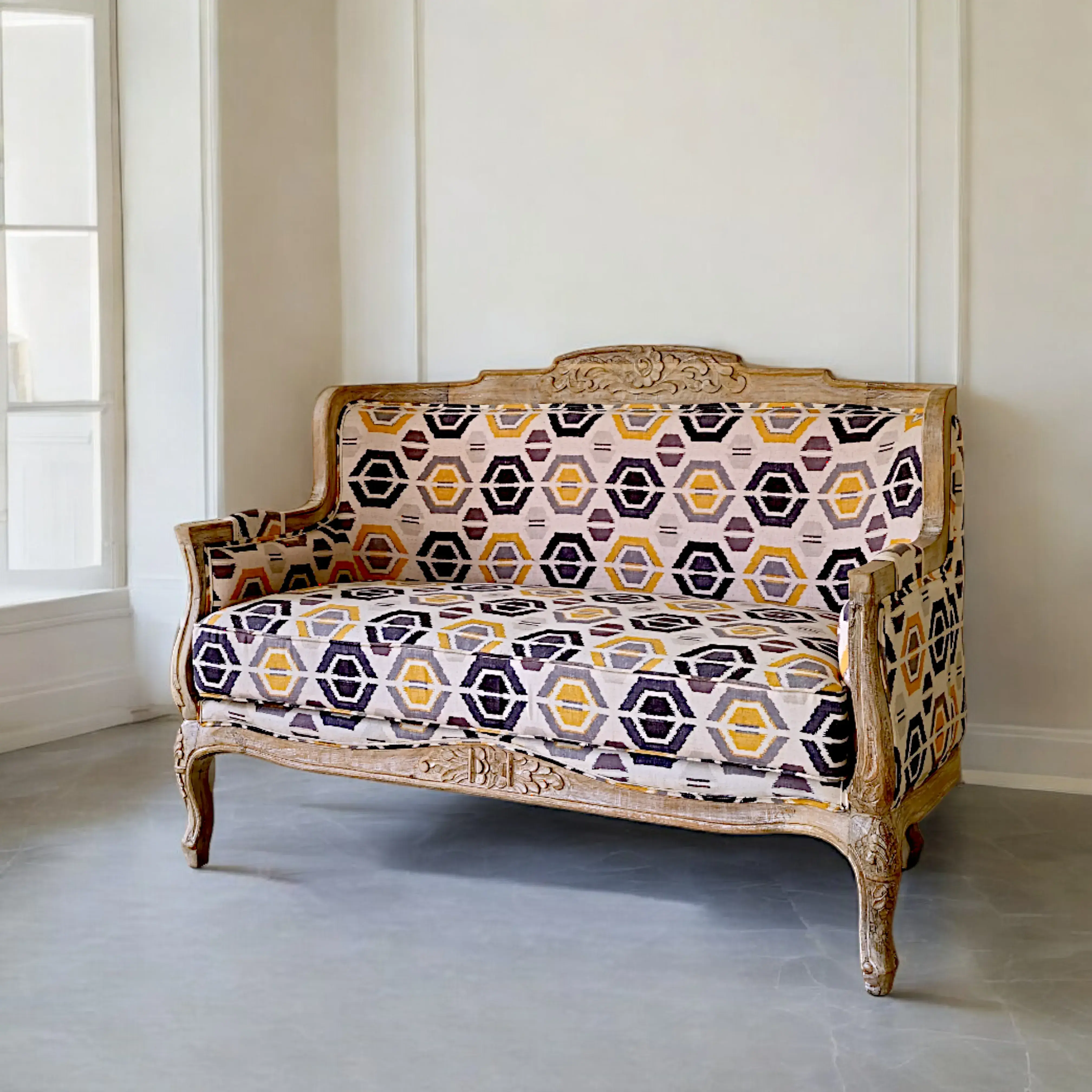 The Louis XVI Geometric Armchair