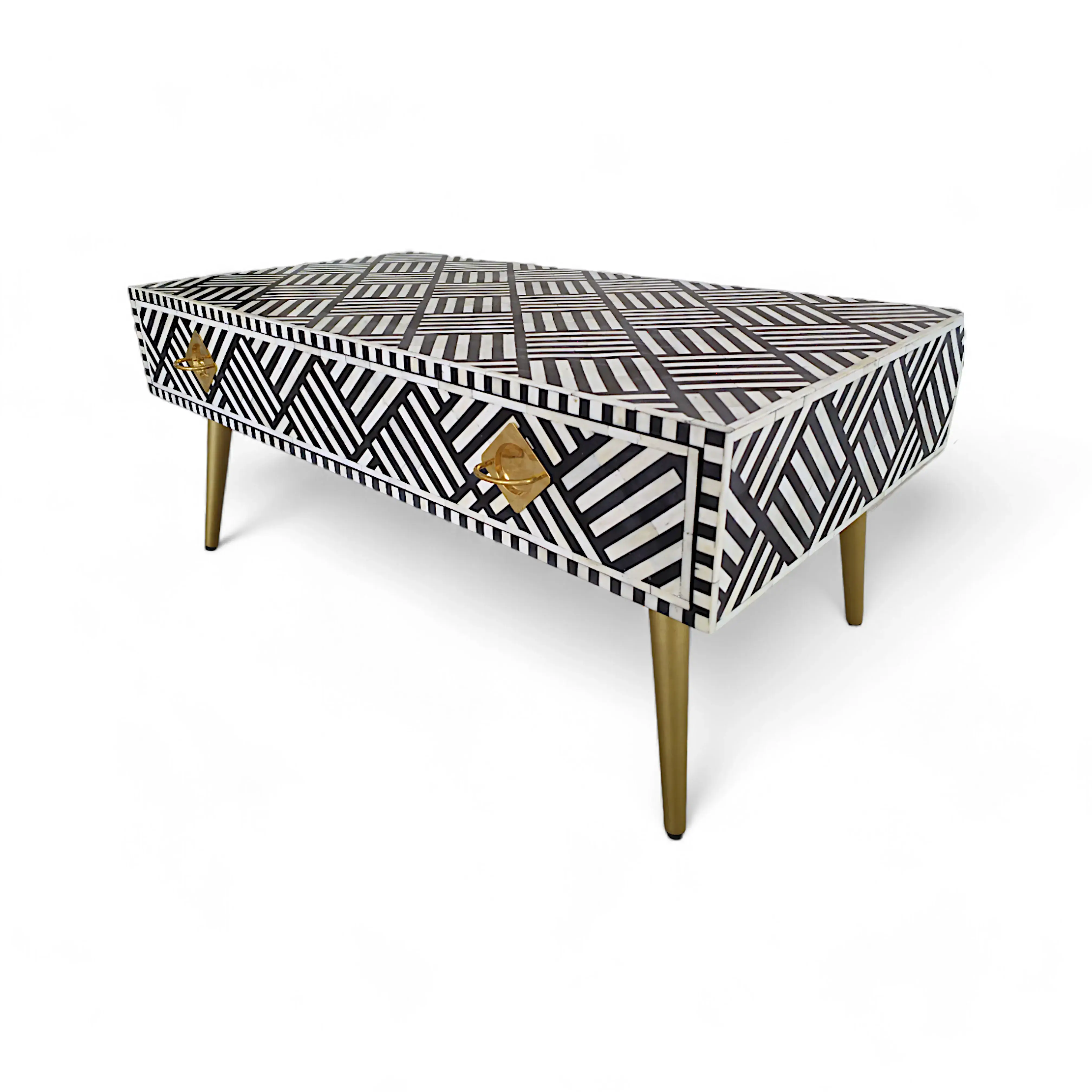 Bone Inlay Coffee Table