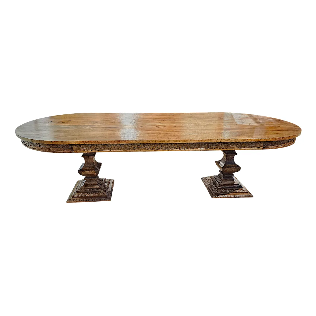 The 'Heritage' Hand-Carved Dining Table