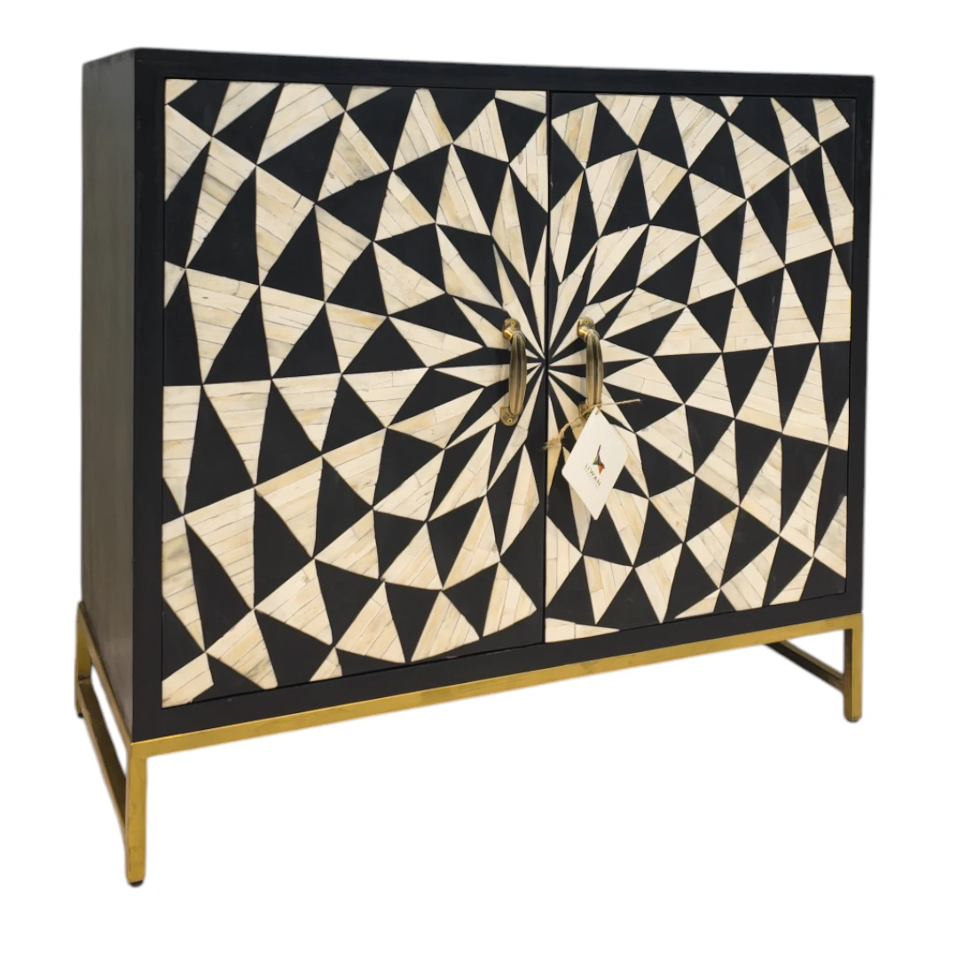 Ecliptic Radiance Inlay Accent Cabinet