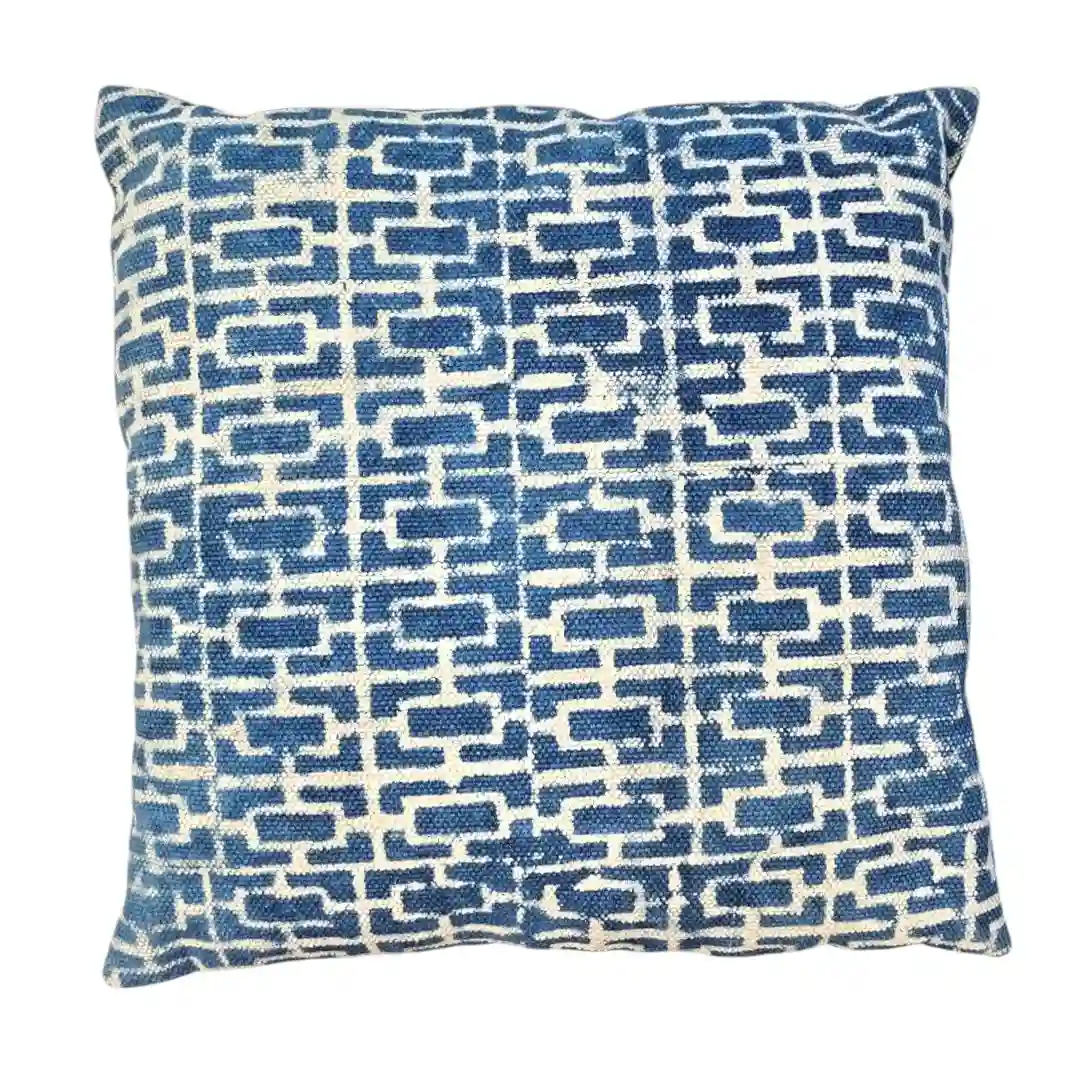 The "Atlas Linear" Heritage Cotton Cushion