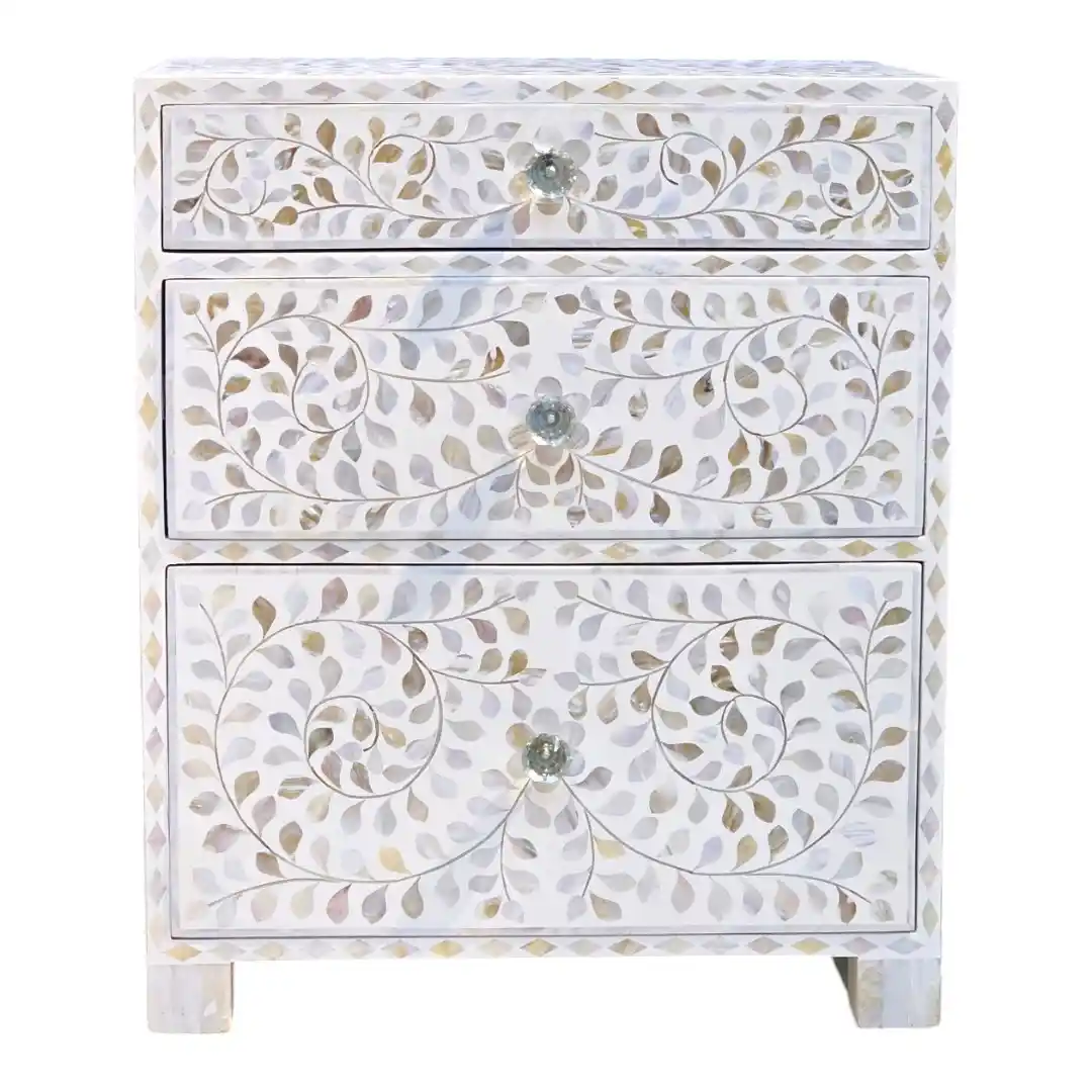 Bab Al-Bahr Three-Drawer Bedside