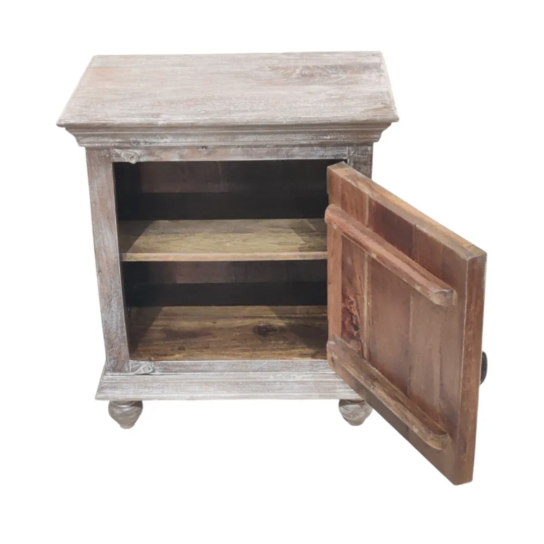 Siddha Hand-Carved Nightstand